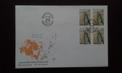 FDC Åland nelilö Yleismerkki 2,00mk 3.9.1993 LaPe 75