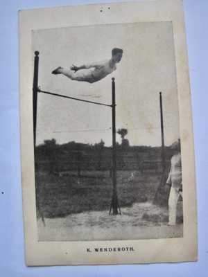 Suomalainen Postikortti Voimistellija K. Wenderoth  1920-l
