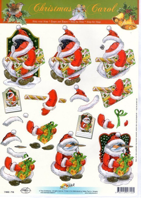 3D "JOULULAHJA KIIREITÄ..." /Christmas