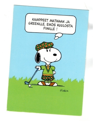 "°KAMPPEET MATKAAN JA GREENILLE...°" -KORTTI /Tenavat..RESSU