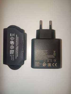 45W USB C laturi musta ja 1,5m kaapeli Samsung puhelimelle