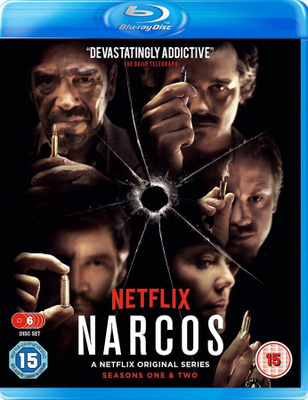 Narcos - Season 1 & 2 -Blu-ray "boksi" 6 levyä