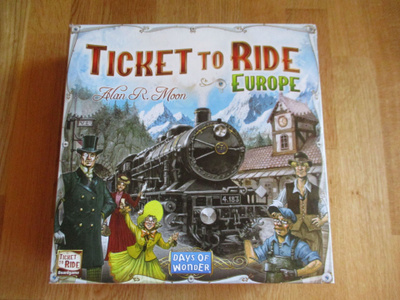 TICKET TO RIDE EUROPE * lautapeli MENOLIPPU * DAYS OF WONDER