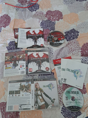 Dragon age 2 /final fantasy XIII ps3 pelit