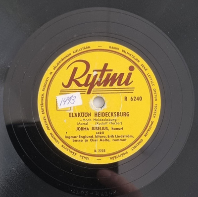 Savikiekko 1955 - Jorma Juselius - Rytmi - R 6240
