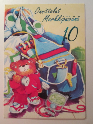 KULKEMATON 10-VUOTIAALLE SYNTYMÄPÄIVÄKORTTI