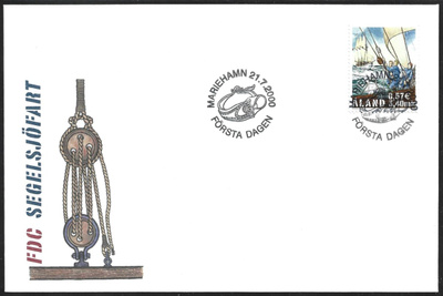 FDC Åland 2000  Purjehdusmerenkulku  LaPe ÅL 177