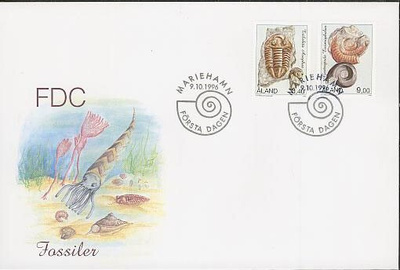 1996 fossiileja FDC