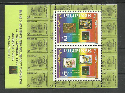 FILATELIA-AIHE postimerkkiaiheinen blokki FILIPPIINIT 1994**