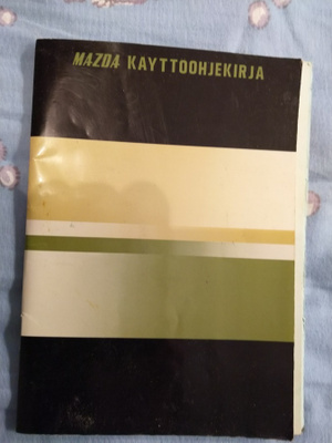 Mazda käyttöohjekirja & BMW ja Mazda Piiriedustajat 1969