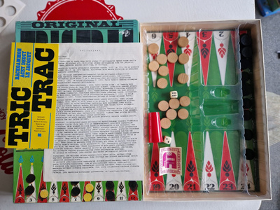 Jumbo Tric Trac Backgammon Vintage lautapeli