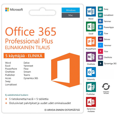 Office 365 Pro Plus | Elinikäinen Tili