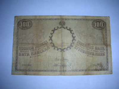 100 mk seteli 1909