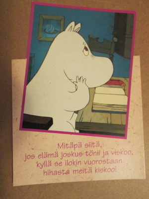 KULKEMATON MUUMiPEIKKO MIETTII POSTIKORTTI MARKKA-AJALTA