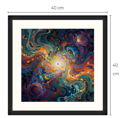Uusi uniikki abstrakti art print taulu 40 cm x 40 cm