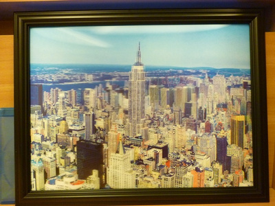 3D MANHATTAN 40 X 30CM	(25 238)	(3d-031)kehystetty 3d taulu