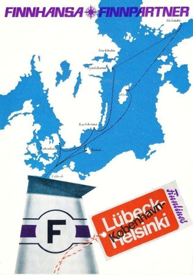 FINNLINES mainoskortti