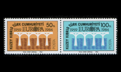 Turkki Kypros 142-3p1 ** Europa (1984)