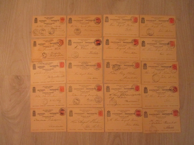 Ehiö postikortteja 36 kpl kansiossa .1889-1917 .