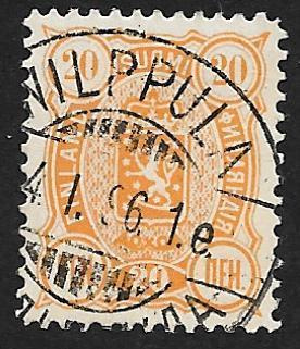 Kolmilukuiset 20p 1889 (LAPE 30A) O