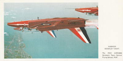 LENTOKONEKORTTI - HAWKER SIDDELEY GNAT