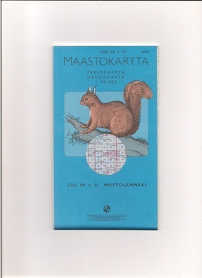 Maastokartta 1:20 000 Mustolanmäki