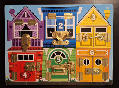 Melissa & Doug lukkolauta lasten lelu