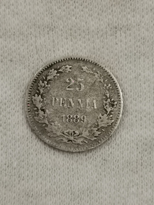 25 penniä 1889, Suomi
