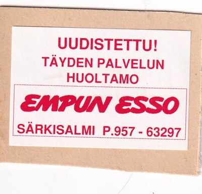 SÄRKISALMI, EMPUN   ESSO,  b428