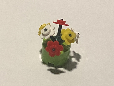 Lego kukkavarsi ja kukat + alusta