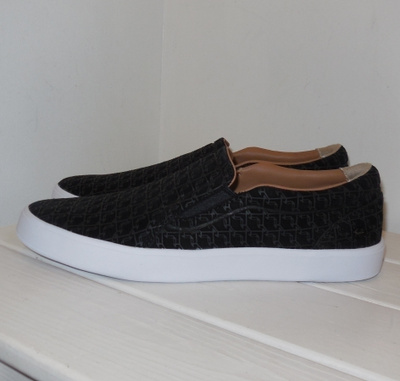 40 - Lacoste mustat espadrillat kuvioitua nahkaa * UUDET