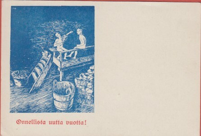 Saunojat lauteilla - vanha kortti