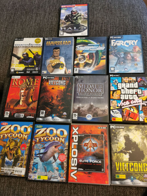 Läjä vanhoja klassikoita mm. Vice city