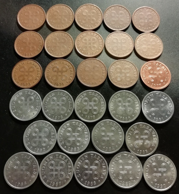 5 p 1963-1990, 29 eril. (täysi sarja)