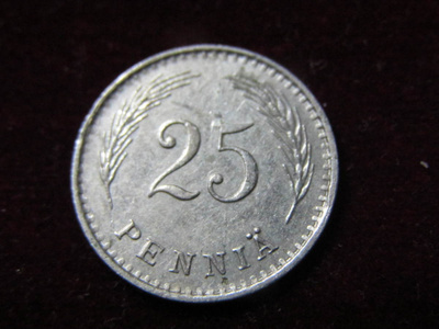 25 penniä  1940 CuNi