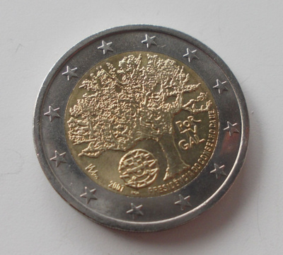 Portugali 2007 2 € EU-puheenjohtajuus UNC