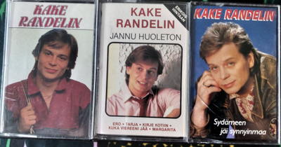 KAKE RANDELIN 4 KPL kasetteja JANNU HUOLETON ym.,Finnlevy