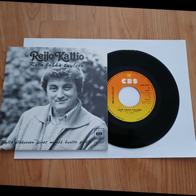 Reijo Kallio – Kuin Tuhka Tuuleen 7" ps orig 1981 uusi