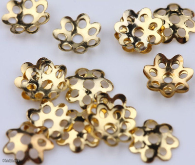 990 .. Kullanvärinen Flower Helmihattu Koru .. Askarteluun