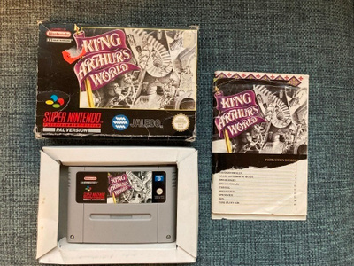 SNES: King Arthurs World (CIB, SCN, Suomiohjeet, Hiiri-tuki)