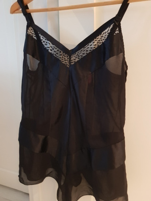 Musta Cosmopolitan Teddy Bodysuit - koko XL