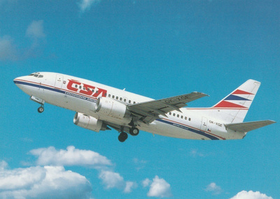 LENTOKONEKORTTI - BOEING B 737-500 - CSA