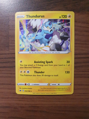 Pokemon Thundurus 052/198 Holo Rare