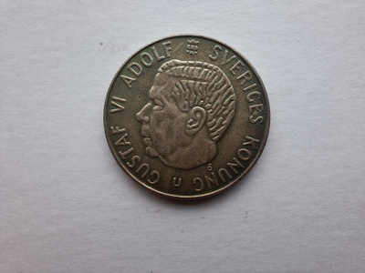 1 KRUUNU 1966 Ruotsi ( Hopea )