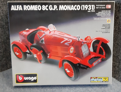 Alfa Romeo 8c Monza 1931 .Burago Metalkit