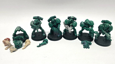 WH40K - 6kpl Space Marines (Rogue Trader) [K82]