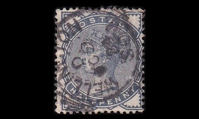 Iso-Britannia 72 o Victoria ½ P (1880)