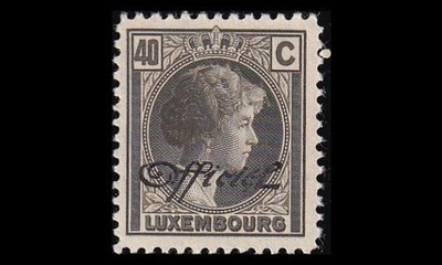 Luxemburg 160 ** Virkamerkki 40 C (1928)