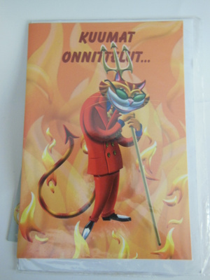 Kuumat onnittelut taittokortti