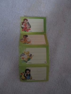Disney Fairies Etiketti / Tarra 4 kpl
